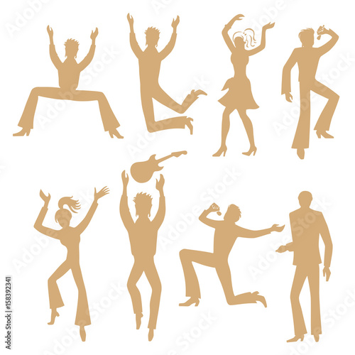 Dancers, singers (man, woman) set