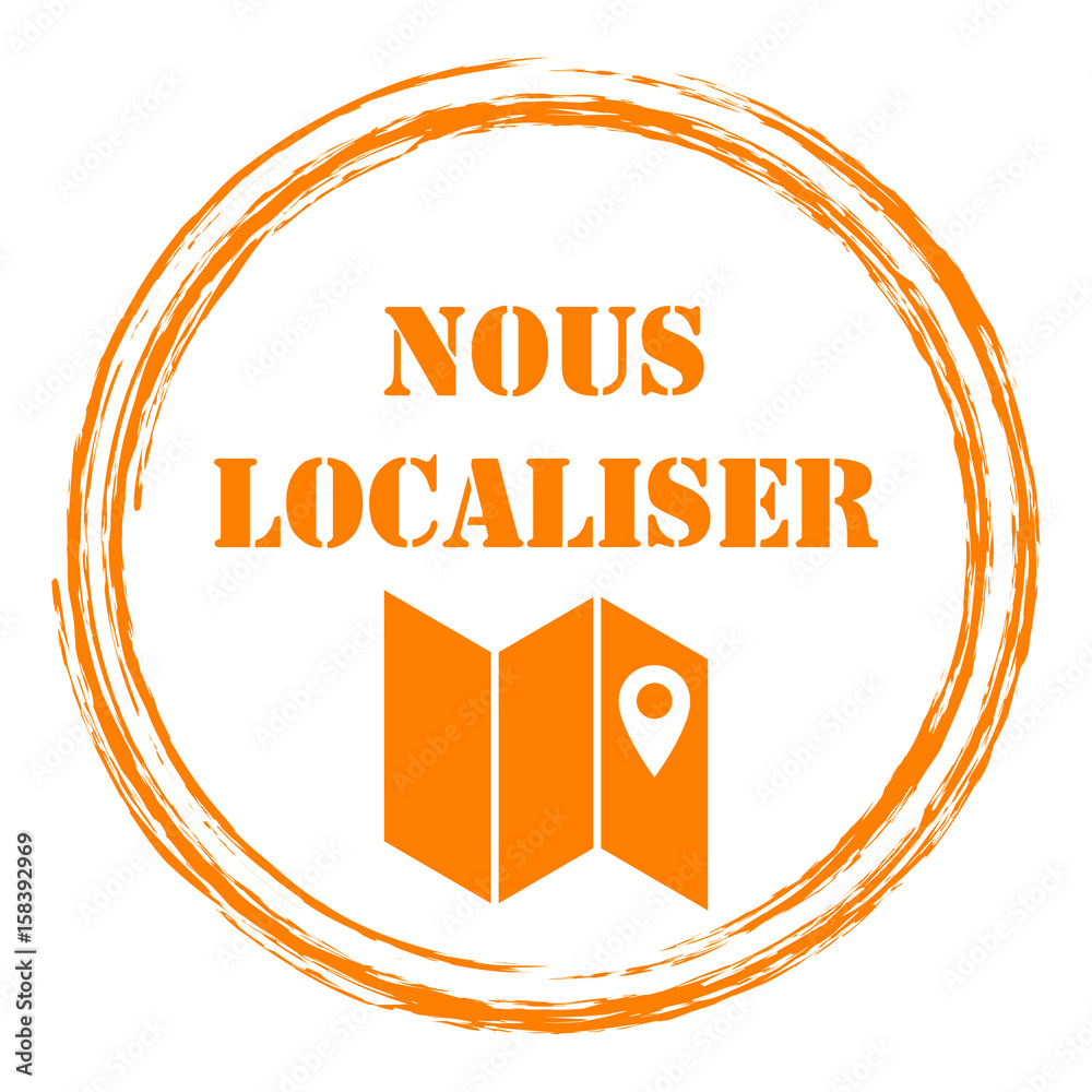 Vecteur Stock Logo nous localiser. | Adobe Stock