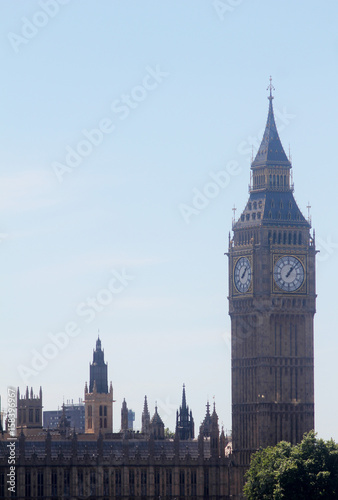 Big Ben Clock and The Houses Of Parliament London England