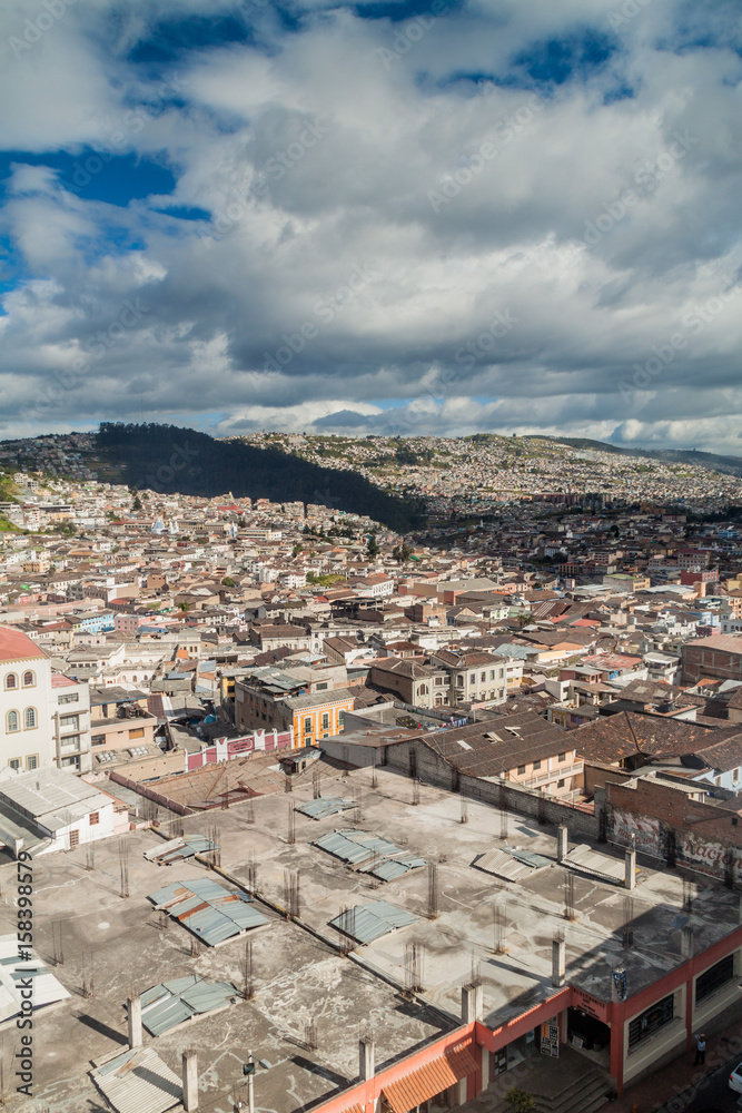 View of Quito, capital of Ecuador