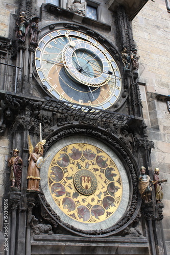 Famous Prague astronomical clock, the old Atomic clock in the Czech capital.