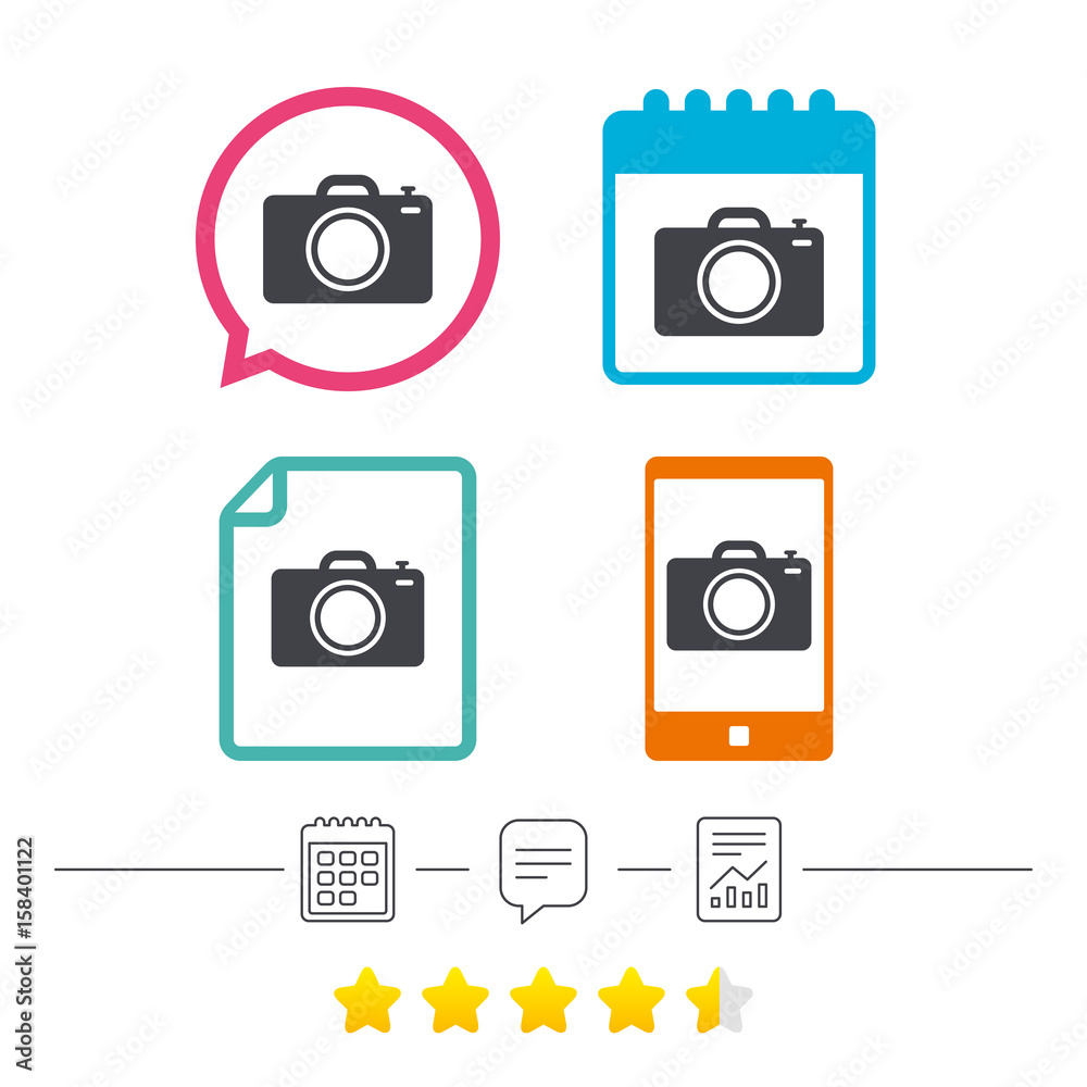 Photo camera sign icon. Photo symbol. Photo camera sign icon. Photo symbol.