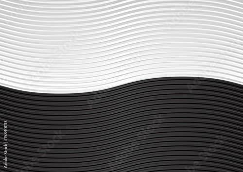 black and white wavy background divided ino two
