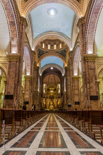 CUENCA  ECUADOR - JUNE 17  2015  Interior of New Cathedral  Catedral de la Inmaculada Concepcion   Cuenca  Ecuador