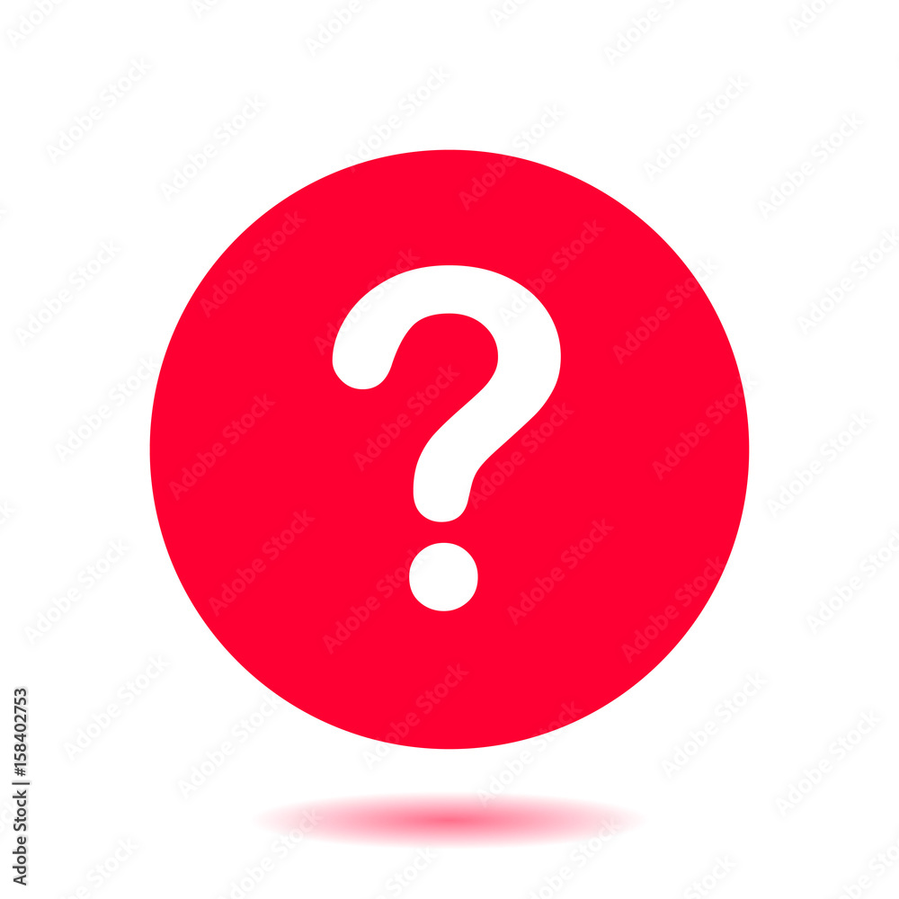 Question mark sign icon. Help symbol. FAQ sign. Flat design style. Question mark sign icon. Help symbol. FAQ sign. Flat design style.