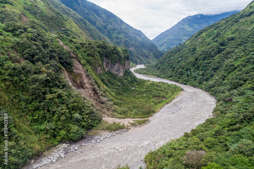 Valley of Pastaza river in Ecuador photo