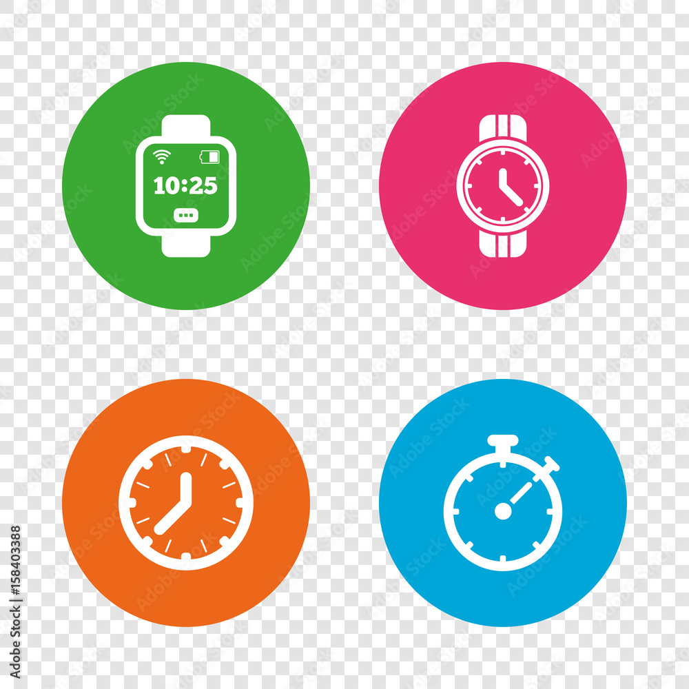 Smart watch. Mechanical clock time and timer. Smart watch. Mechanical clock time and timer.