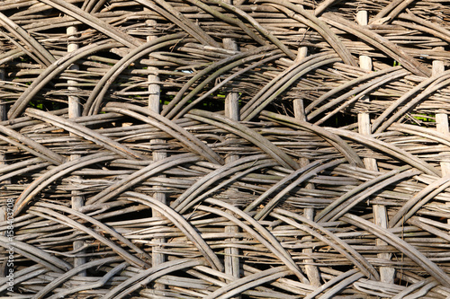 The wall, made of willow.