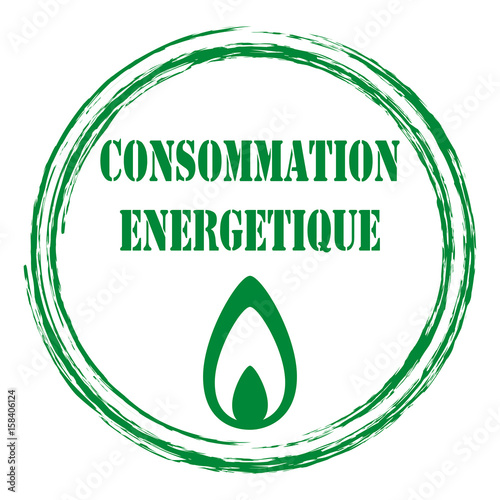 Logo consommation énergétique.