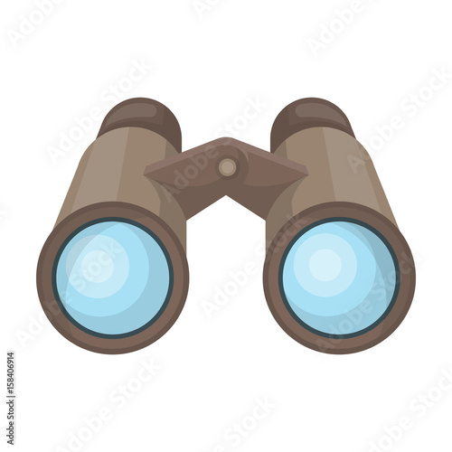 Binoculars for observation.African safari single icon in cartoon style vector symbol stock illustration web.