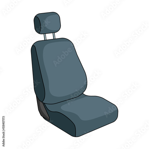 Car seat.Car single icon in cartoon style vector symbol stock illustration web.