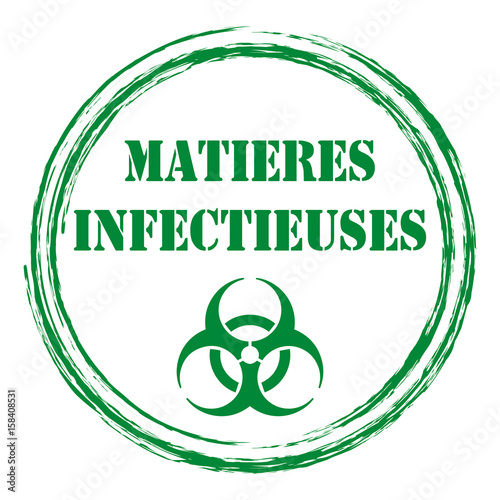 Logo matières infectieuses.