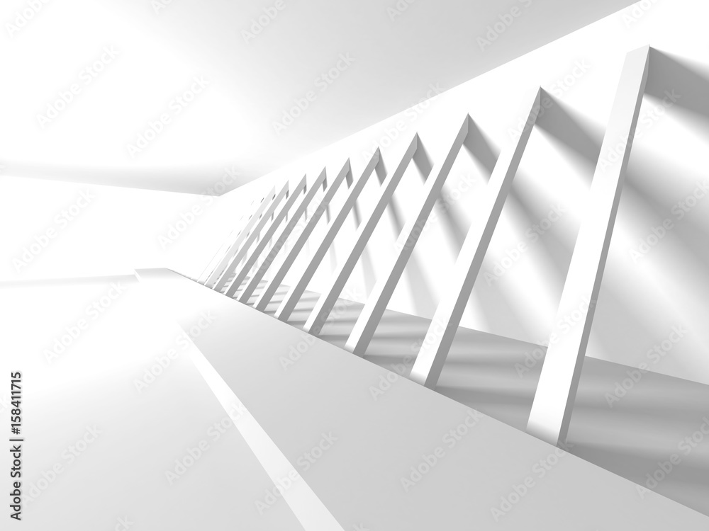 Obraz premium White Architecture Construction Modern Interior Background