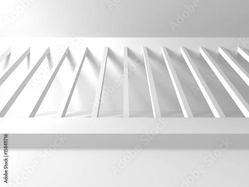 Abstract Modern White Architecture Background