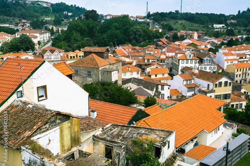 Top view of Lamego city, northern Portugal. photo