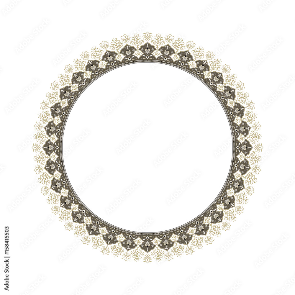Round elegant frame.. Vector Illustration. Round elegant frame.. Vector Illustration.