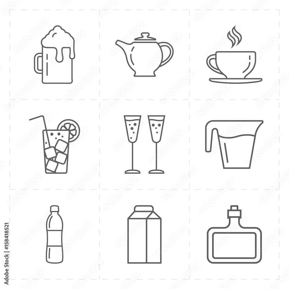 modern bar icons modern bar icons