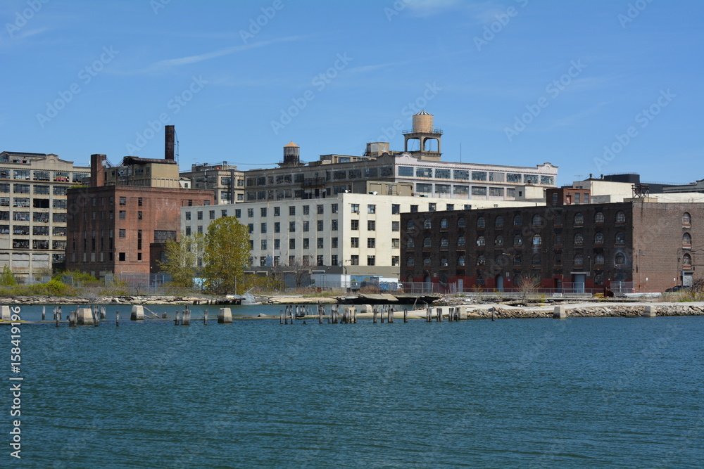 Industrial Buildings on Brooklyn Waterfront 