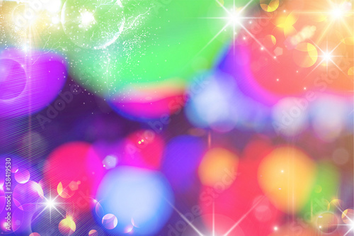 Rainbow bokeh abstract light background