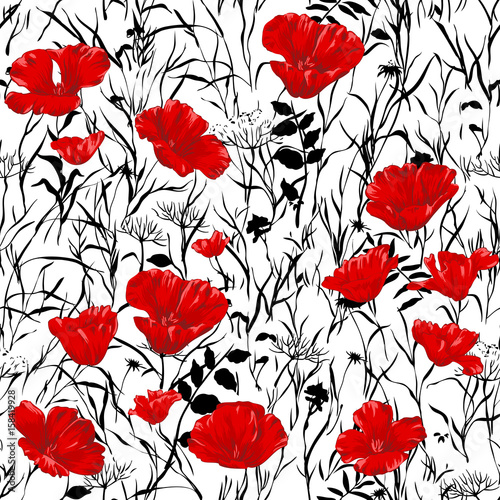 red-poppies-seamless-pattern