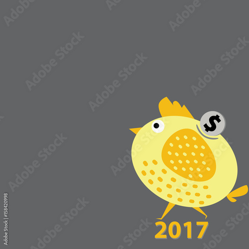 happy chicken in year 2017 