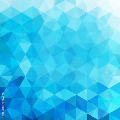 Fototapeta Naklejka Na Ścianę i Meble -  Abstract vector background with triangles. Blue geometric vector illustration. Creative design template.
