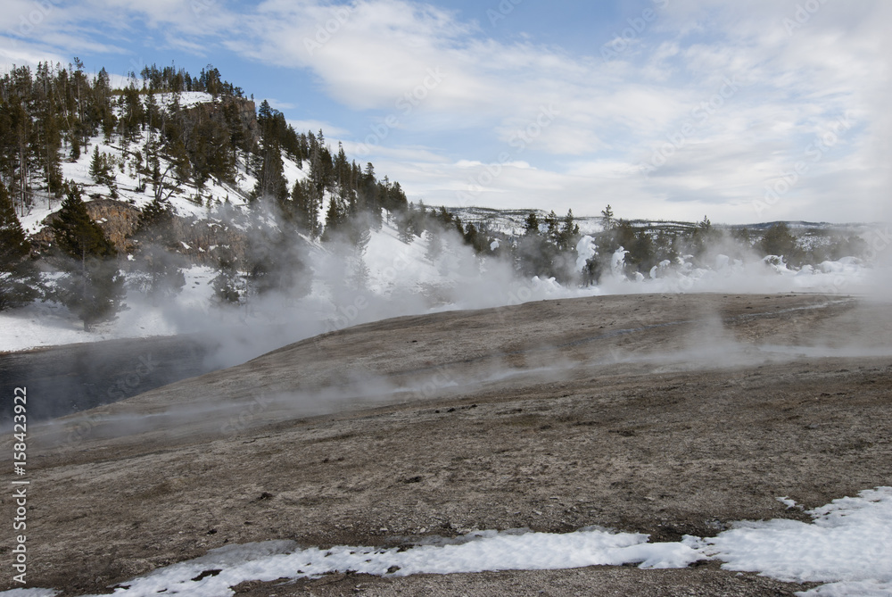 Firehole River, Midway Geyser Basin, Yellowstone NP