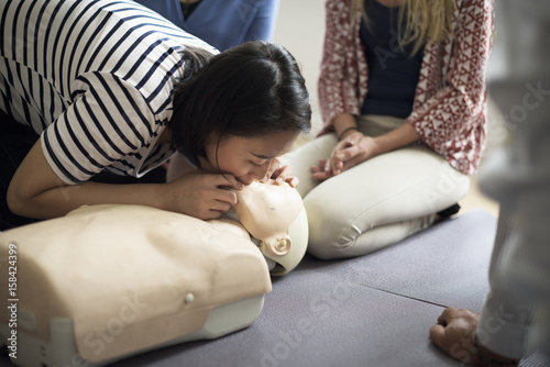 Obraz na płótnie CPR First Aid Training Concept