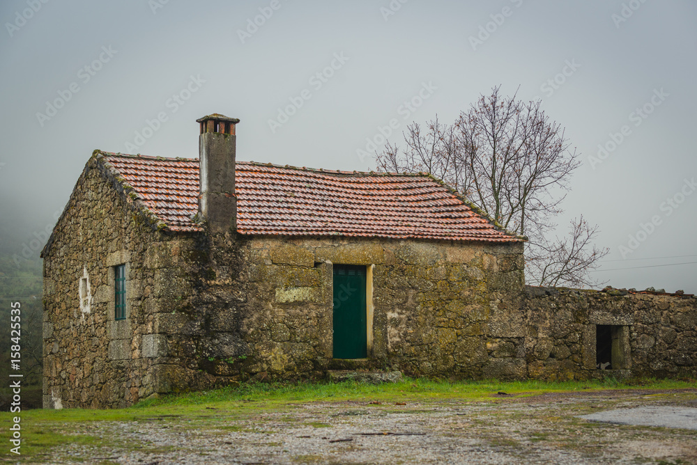 Old abandoned house in the Serra da Estrela mountains. County of Guarda. Portugal