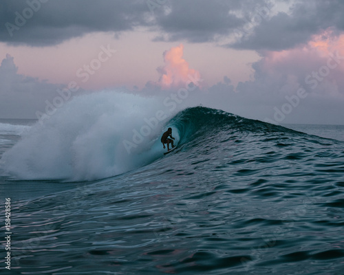 surfer in Tahiti