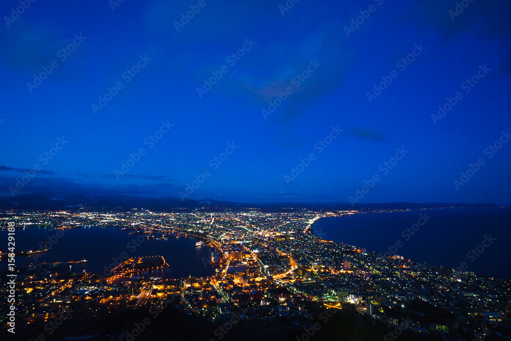 Obraz premium 【北海道】函館の夜景 トワイライト