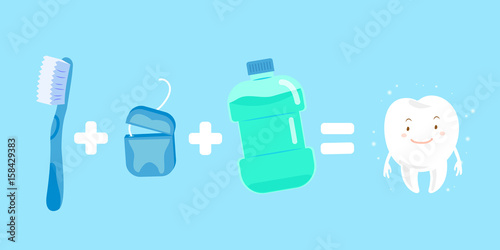 tooth with health concept