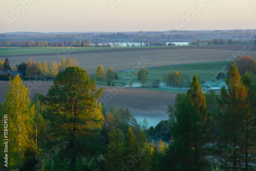 Picturesque countryside landscape by springtime © alexpolo