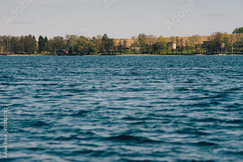 Idyllic lakeside by springtime. Saadjarve, Tartu county photo