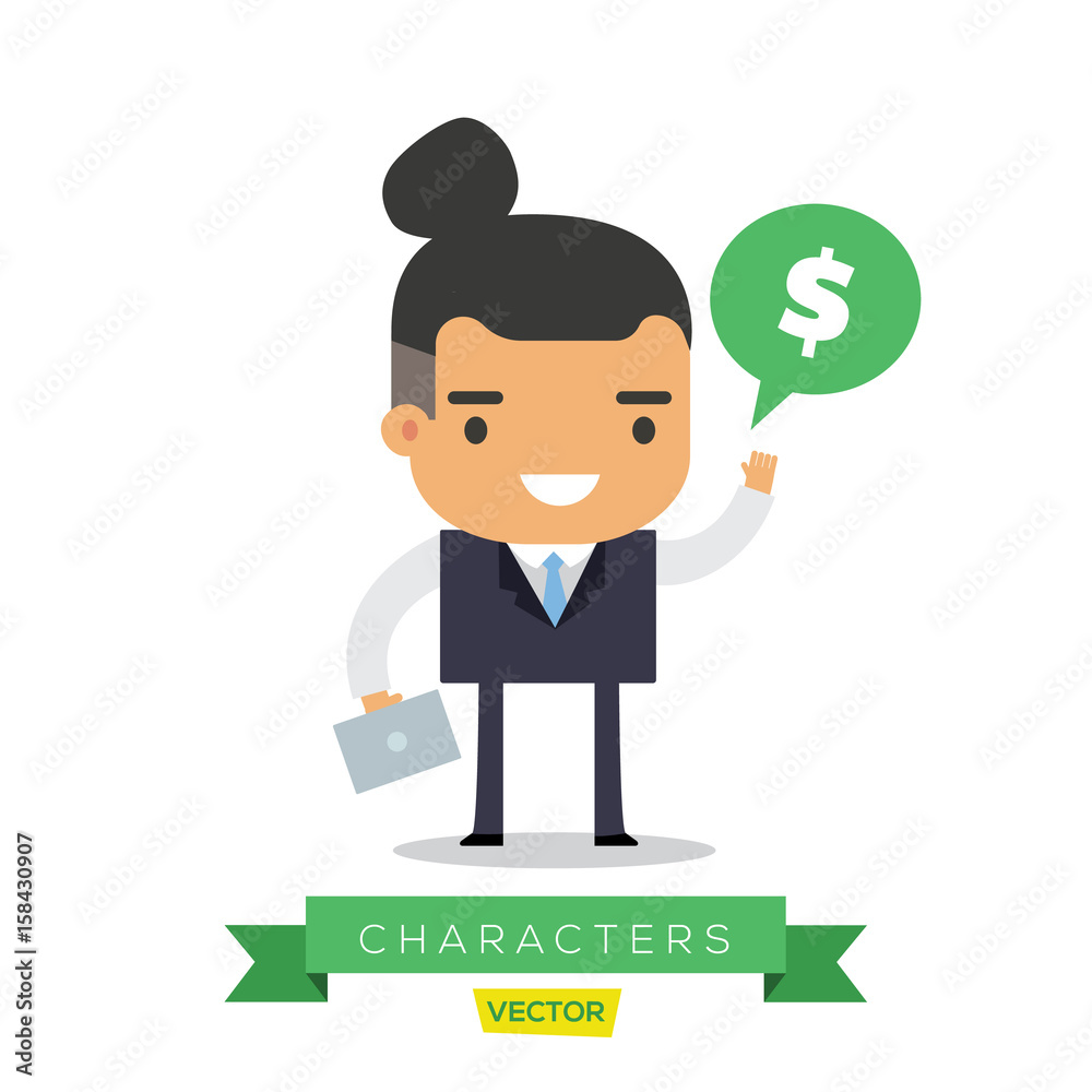Man character lifestyle situation for website, blog, Cartoon flat-style infographic illustration.