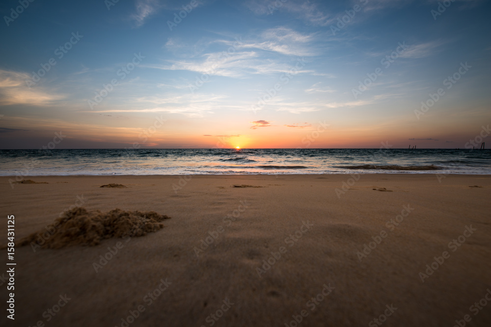 Sunset on the beach