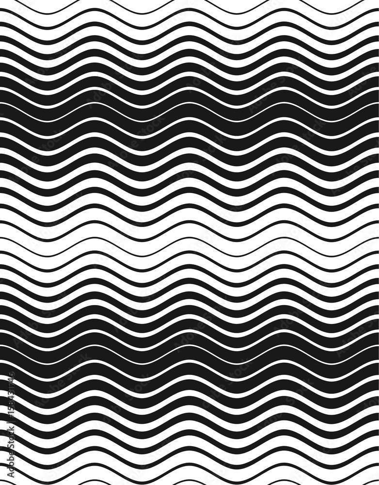 Halftone abstract waves texture. Vector seamless pattern. Black and white background. Halftone abstract waves texture. Vector seamless pattern. Black and white background.