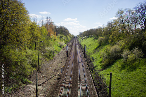 Railway on the forest