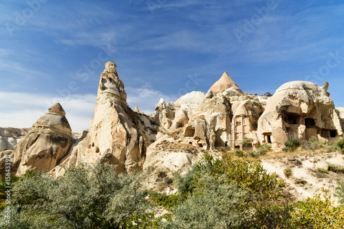 Cave houses in Rose valley. Cappadocia. Turkey © Elena Odareeva