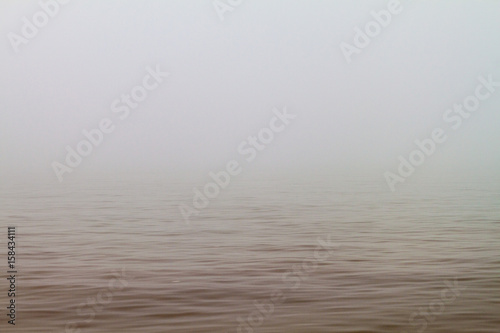 Fog over river Amazon, Peru