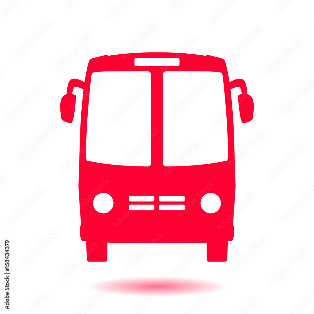 Bus icon. Schoolbus symbol. International tourist traffic. Comfortable vehicles. Bus icon. Schoolbus symbol. International tourist traffic. Comfortable vehicles.