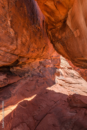 View Through Red Rocks. Nevada, Valley Of Fire