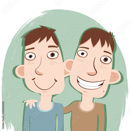 cartoon twins brothers.