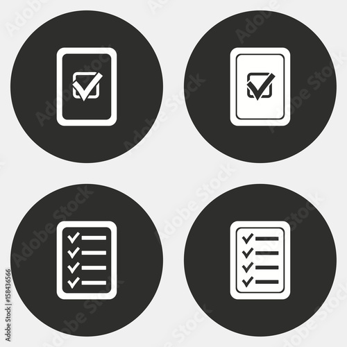 Checklist icon set.