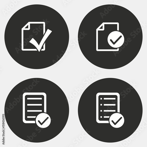 Checklist icon set.