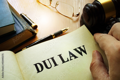 DUI law.  Driving Under the Influence concept. photo