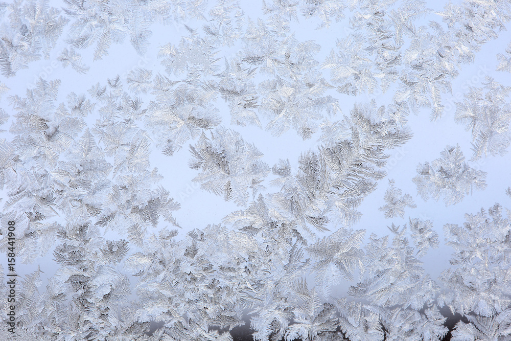 Fototapeta premium background frost on glass