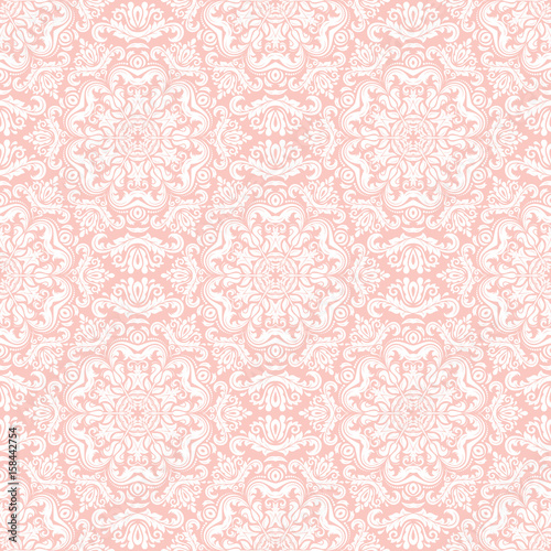 Orient vector classic pattern. Seamless abstract background with repeating elements. Orient background