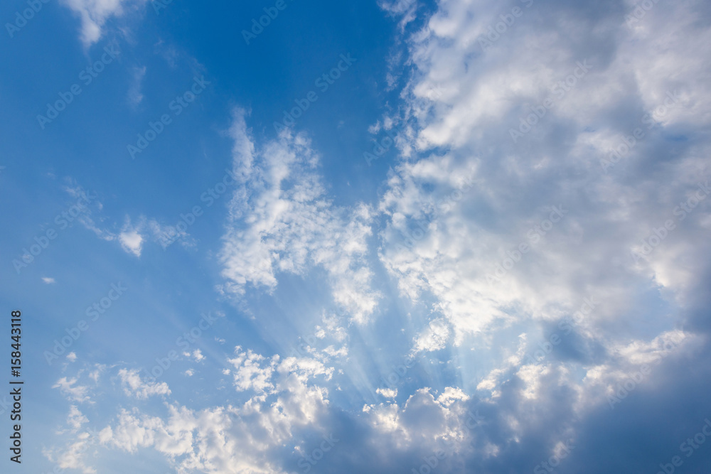 Mostly cloudy evening light sunset light and shadow background Mostly cloudy evening light sunset light and shadow background
