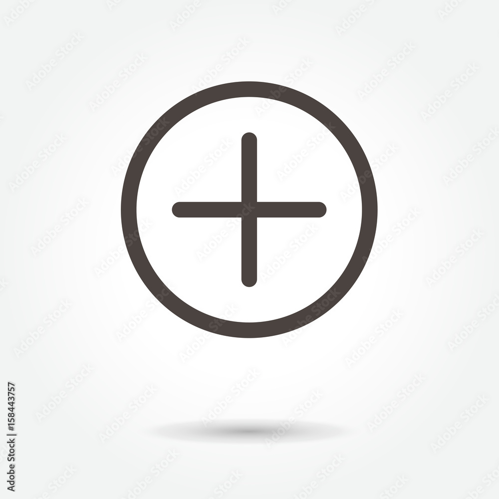 Add icon, pictogram on white background Add icon, pictogram on white background